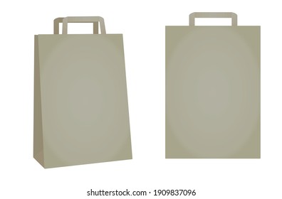 Shopping Paper Bag. Vector Illustration