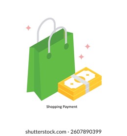 Shopping Payment Concept isometric Style Illustrations. Eps 10 File