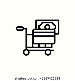 icono de pago de compras, icono aislado en fondo claro, perfecto para sitio web, blog, logotipo, diseño gráfico, medios sociales, interfaz de usuario, aplicación móvil