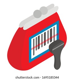 Shopping payment icon. Isometric illustration of shopping payment vector icon for web