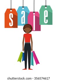 shopping people design, vector illustration eps10 graphic 