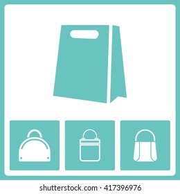 Shopping pictogram. Web vector graphic. Design collection.