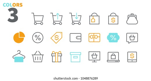 Shopping Pixel Perfect Well-crafted Vector Thin Line Icons 48x48 Ready for 24x24 Grid for Web Graphics and Apps. Simple Minimal Pictogram Part 2-2