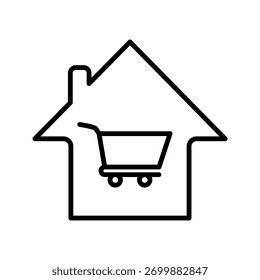 Icono de Vector de icono de lugar de compra