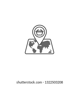 Shopping point isolated icon. - VECTOR