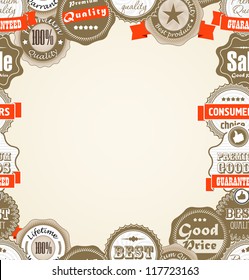 Shopping Premium quality labels
