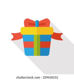 shopping present flat icon