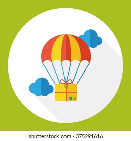 shopping present flat icon