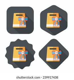 shopping present flat icon with long shadow,eps10