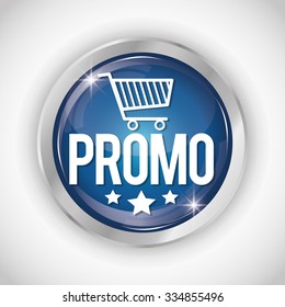 Shopping promo label tag graphic design, vector illustration.