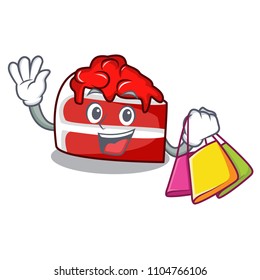 Shopping red velvet character cartoon
