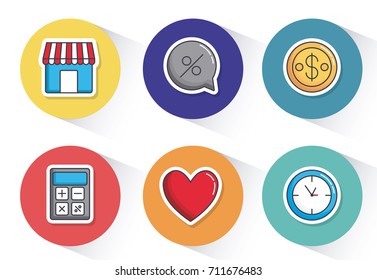 shopping related icons