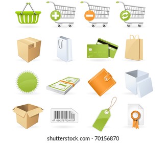 Shopping and retail icons