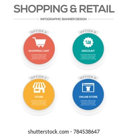 Shopping And Retail Infographic Icons
