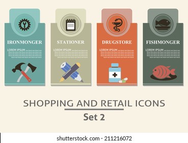 Shopping and retail  labels. Set for you design