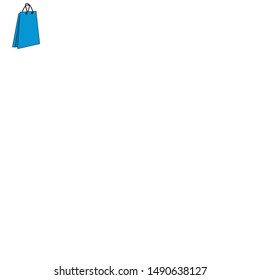 shopping retail sale store, shopping bag isolated cartoon vector illustration graphic design