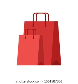 shopping retail sale store, shopping bags cartoon vector illustration graphic design