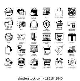 Shopping and Retail , Thin Line and Pixel Perfect Icons