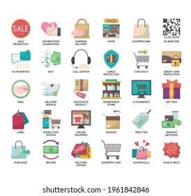Shopping and Retail , Thin Line and Pixel Perfect Icons