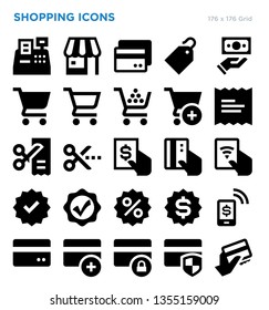 Shopping Retail Vector Icon Set