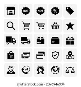 Shopping Retail Vector Icon Set