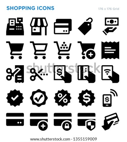 Shopping Retail Vector Icon Set