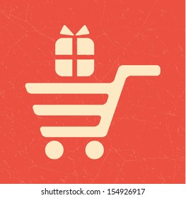 Shopping retro poster
