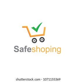 shopping safe logo design