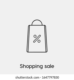 Vektorillustration-Symbol für den Shopping-Verkauf