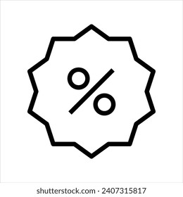 Shopping sale sticker vector icon