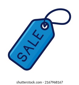 shopping sale tag icon isolated