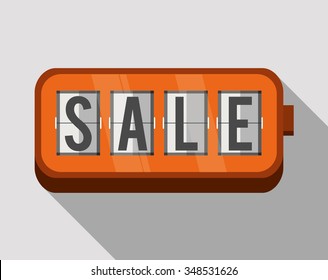 Shopping sales graphic design, vector illustration eps10