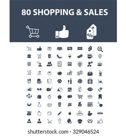 shopping, sales icons