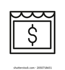  Shopping, Sales Related Vector Line Icon 