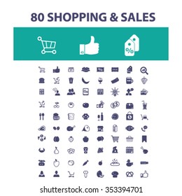 shopping, sales, supermarket, retail  icons, signs vector concept set for infographics, mobile, website, application

