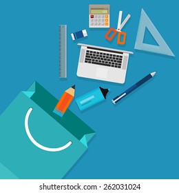 shopping school education