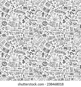 Shopping - seamless background