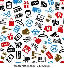 shopping seamless pattern