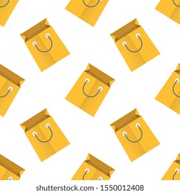 Shopping seamless pattern design, Repeat textile design. Fabric print.