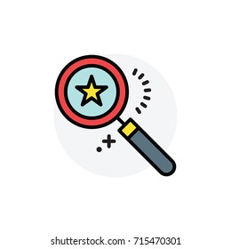 Shopping search concept Isolated Line Vector Illustration editable Icon