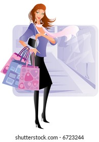 Shopping series lady 5