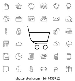 Shopping sign icon. Universal set of web for website design and development, app development