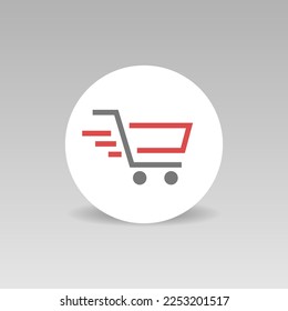 Shopping-Zeichen, Vektorsymbol. Geschäftskonzept für Korb