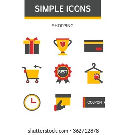 shopping simple icon