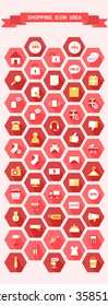 Shopping simple Icon Set