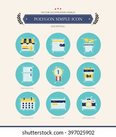 shopping Simple icon set