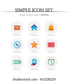 Shopping Simple Icon Set