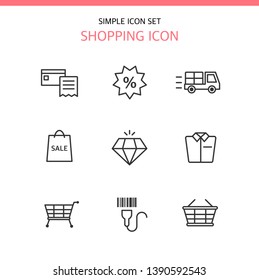 Shopping Simple line Icon image
