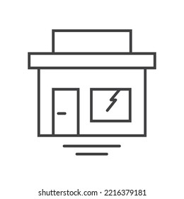 Shopping simple linear icon on a white background 5