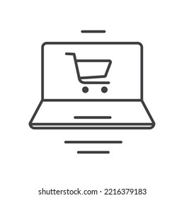 Comprar un icono lineal simple en un fondo blanco 14